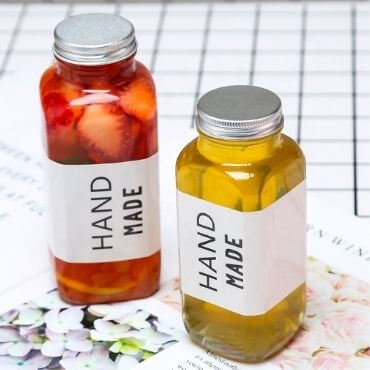 Appliance of Glass Juice Bottles