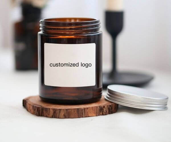 Custom label for Glass Candle Jars