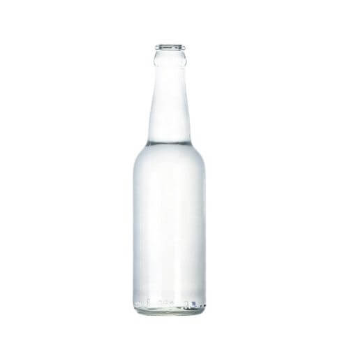 Clear Glass Beer Bottles