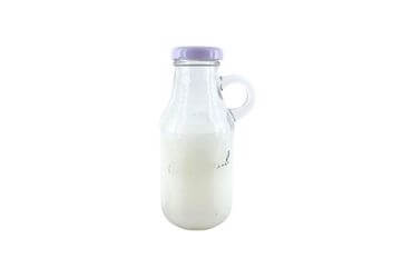 Haft gallon glass milk bottles