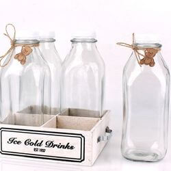 Custom Packaging for glass milk bottles