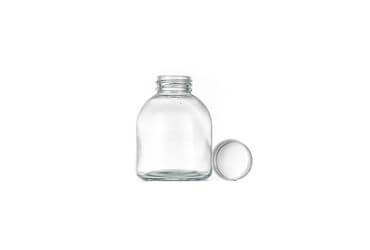 Empty Glass Juice Bottles