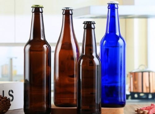Glass beer bottles wholesales with different colors