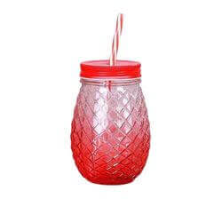 Pineapple Jar with straw