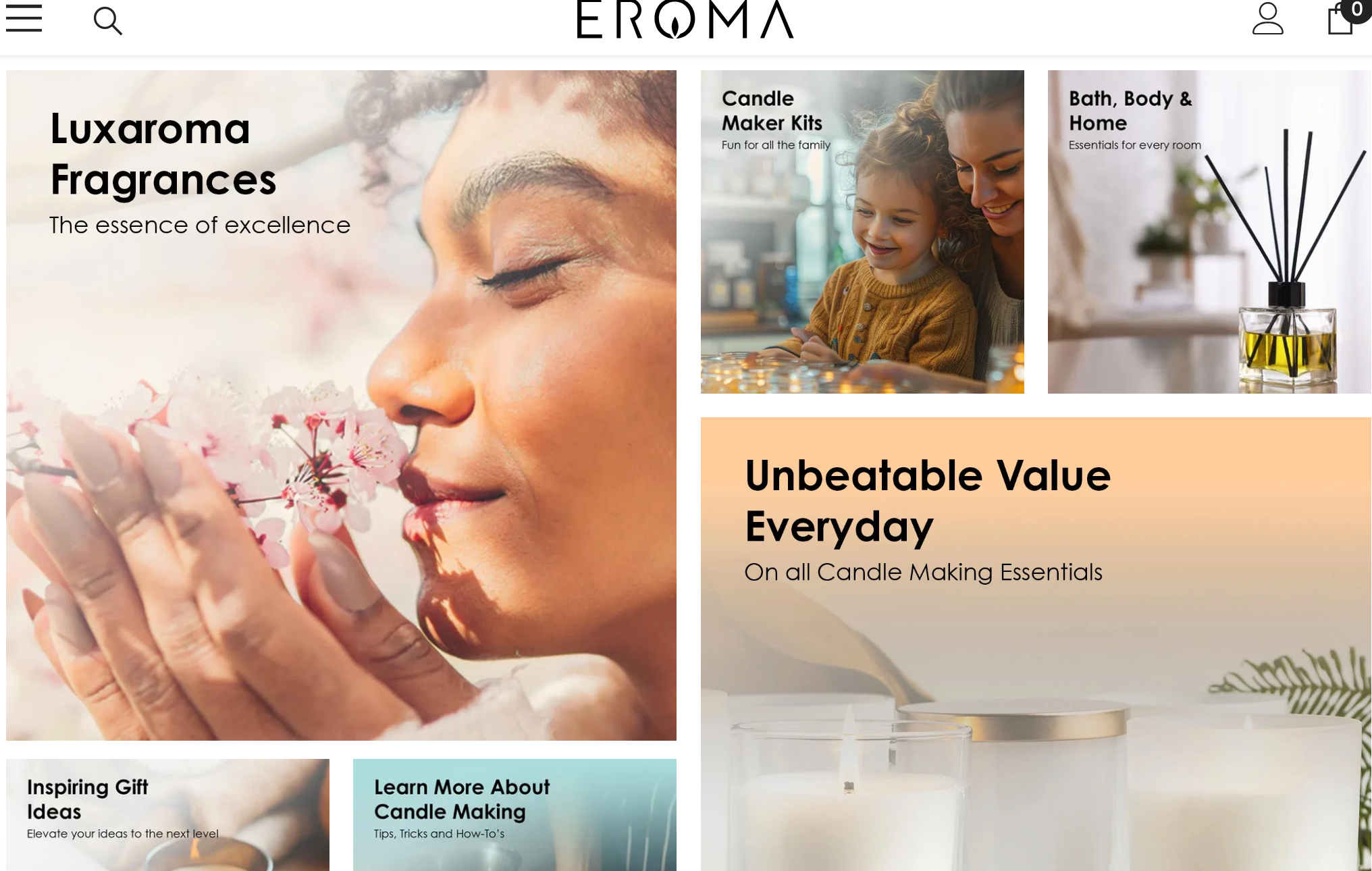 The official company banner for Eroma.